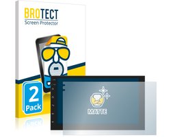 BROTECT - Screenprotector voor Phonocar MediaStation 2Din - Folie Beschermfolie matte 2 Stuks