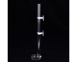Allecto- Garnalenvis - Aquarium Feeder - Acryl - Transparant - Voedingsbuis - Plaat - Geassembleerde - Voedingssonde - Geschikt voor visgarnalen voeren - Zuignap - Aquarium