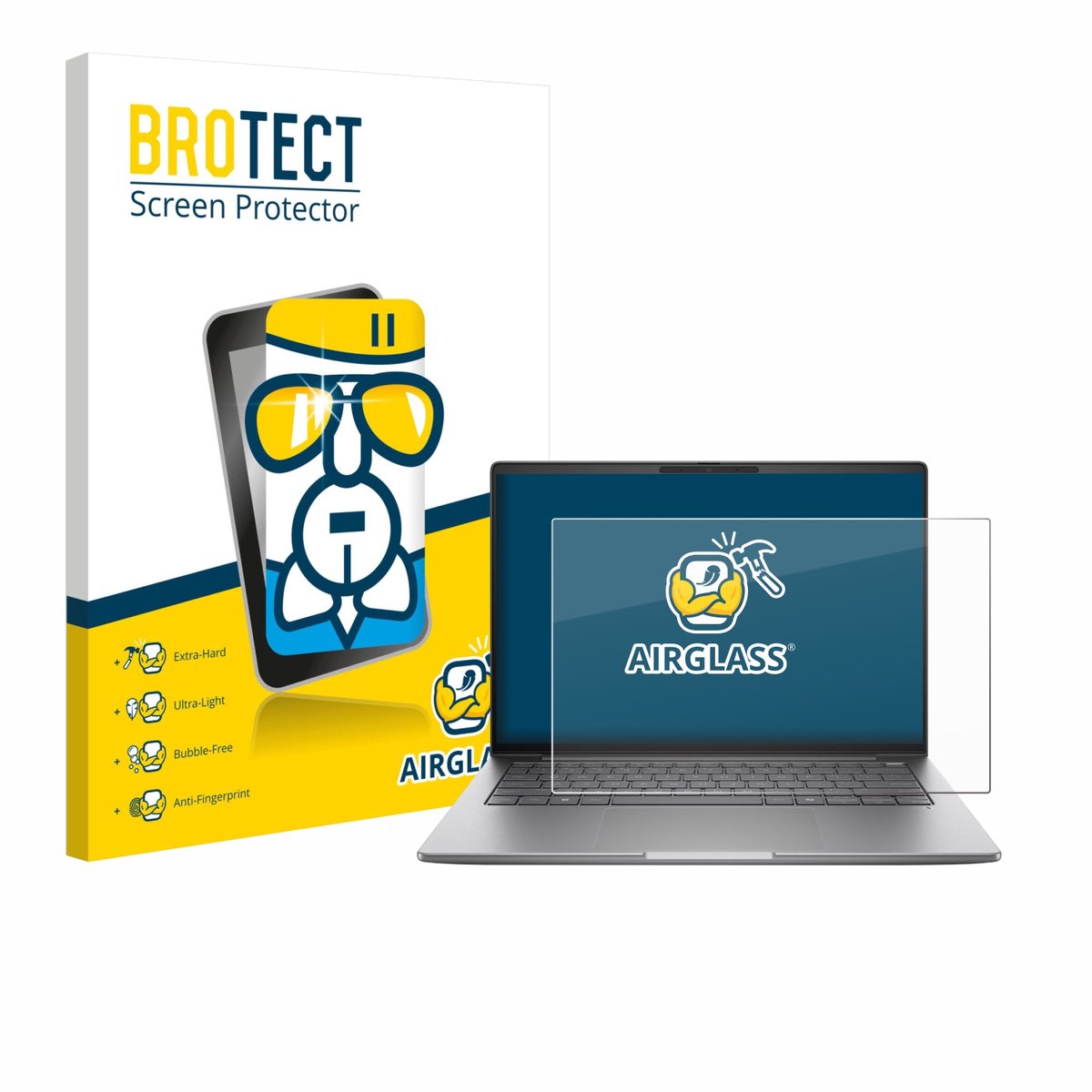 Screenprotector voor HP ZBook 8 G1a 14" Beschermglas transparant