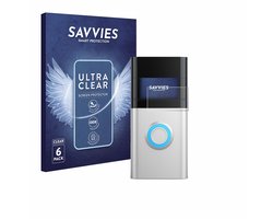 Savvies - Screenprotector voor Ring Video Doorbell 3 Plus - Folie Beschermfolie transparant 6 Stuks