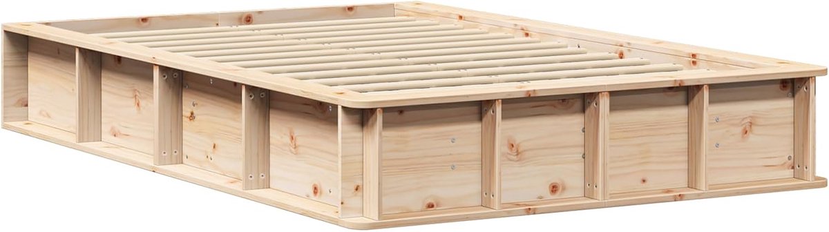 Bedframe – Bedombouw – Bedkast – Eenpersoonsbed – Opbergbed – Met Opbergruimte – Stevig Dennenhout – 120 x 200 cm