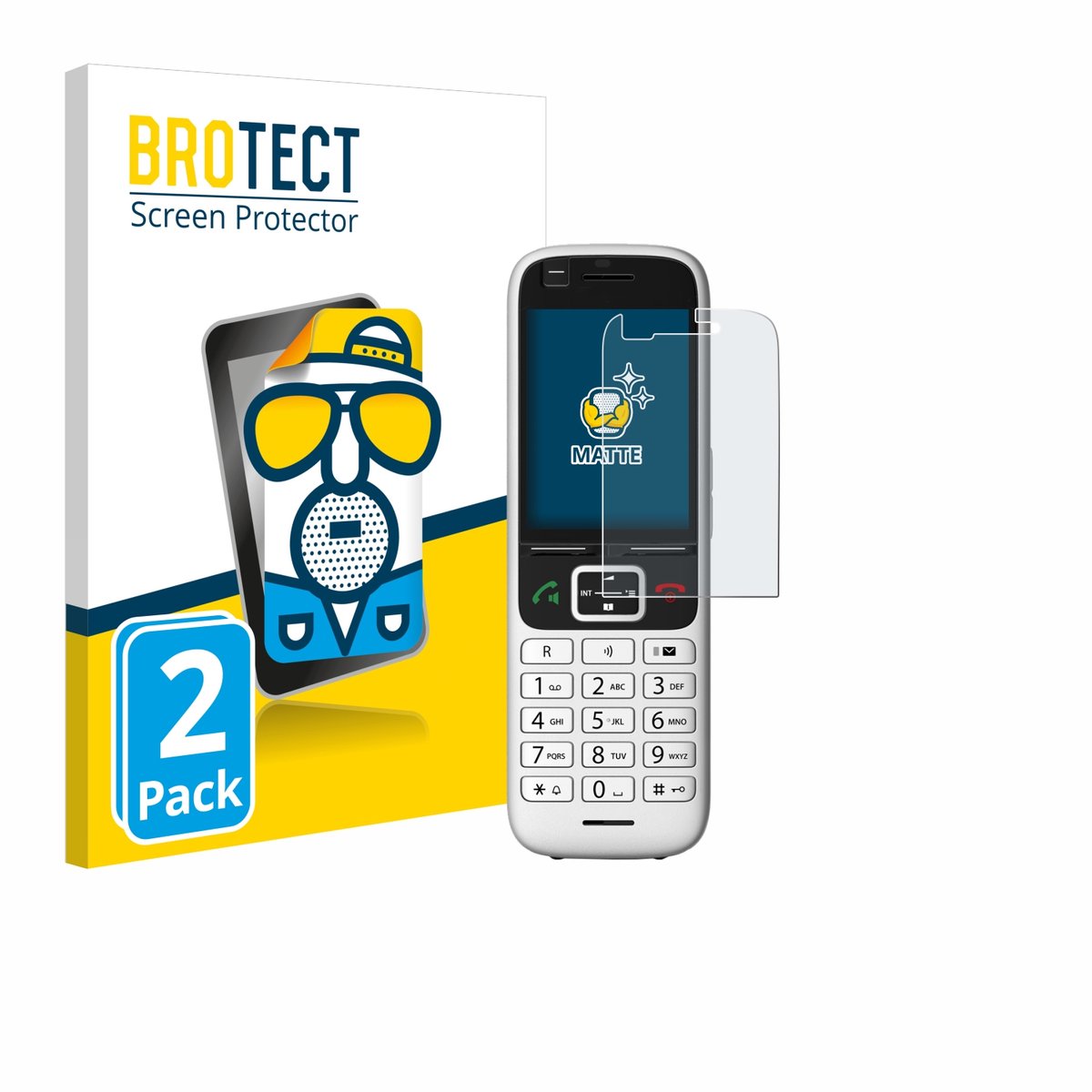 BROTECT - Screenprotector voor Unify OpenScape S6 - Folie Beschermfolie matte 2 Stuks