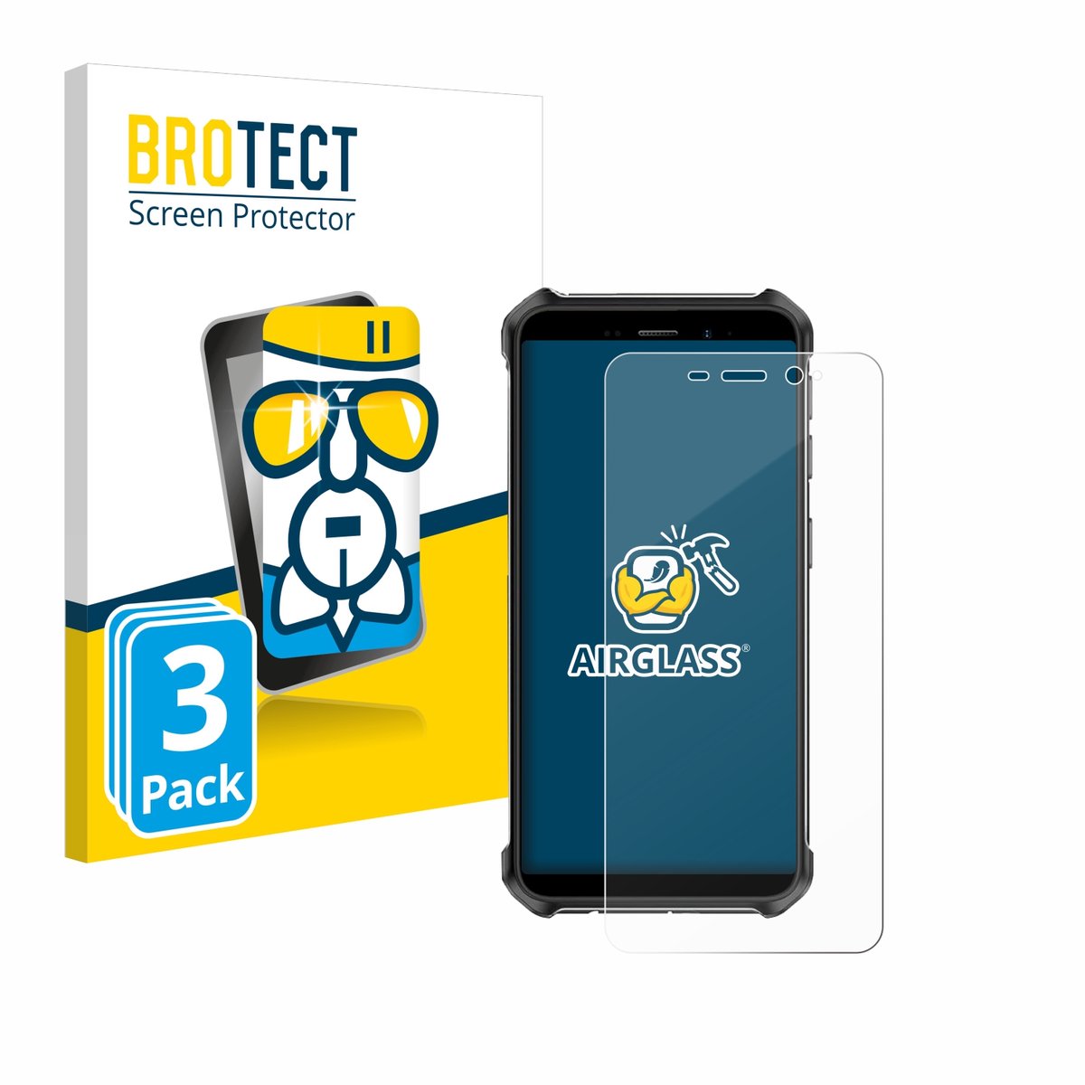 Screenprotector 3 Stuks voor Ulefone Armor X12 Beschermglas transparant