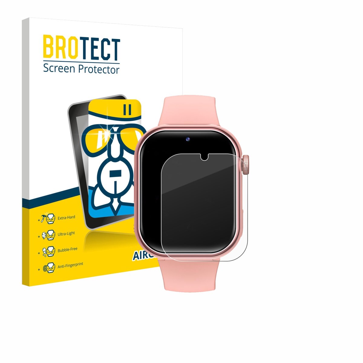 Screenprotector voor Naixues Kids Smartwatch GPS Beschermglas transparant