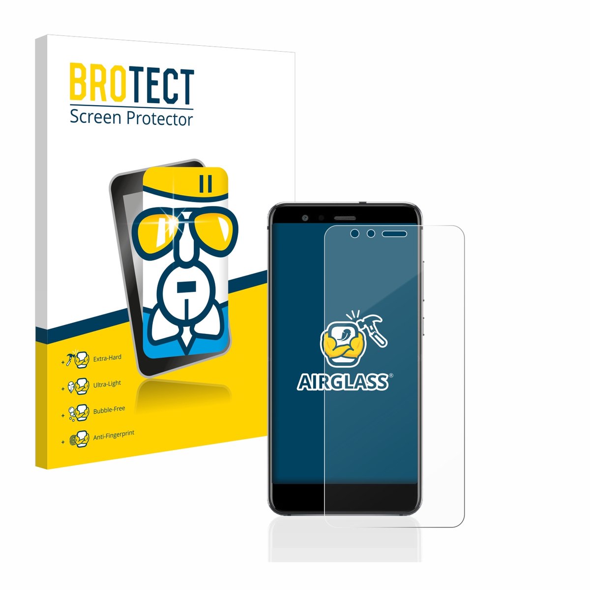 Screenprotector voor Huawei P10 Lite Beschermglas transparant