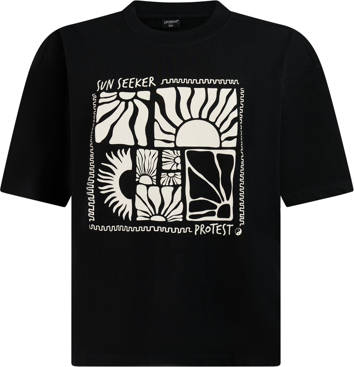 Protest PRTArela T-shirt Dames Loose fit Zwart