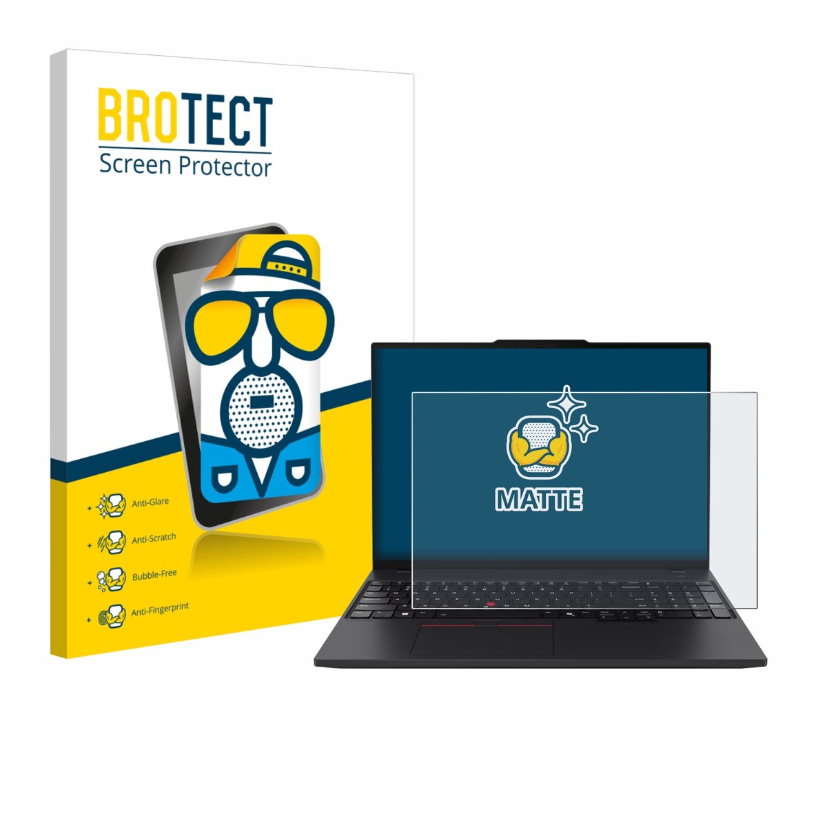 BROTECT - Screenprotector voor Lenovo ThinkPad P16s Gen 4 - Folie Beschermfolie matte