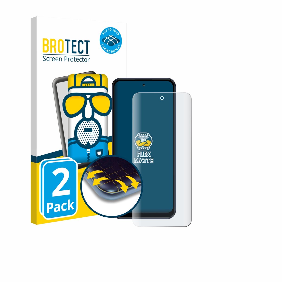 BROTECT - Screenprotector voor Acer Acerone Liquid S262F5 - Folie Beschermfolie matte volledig dekking 2 Stuks