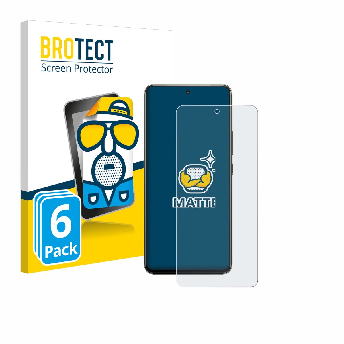 BROTECT - Screenprotector voor Vivo Y400 Pro - Folie Beschermfolie matte 6 Stuks