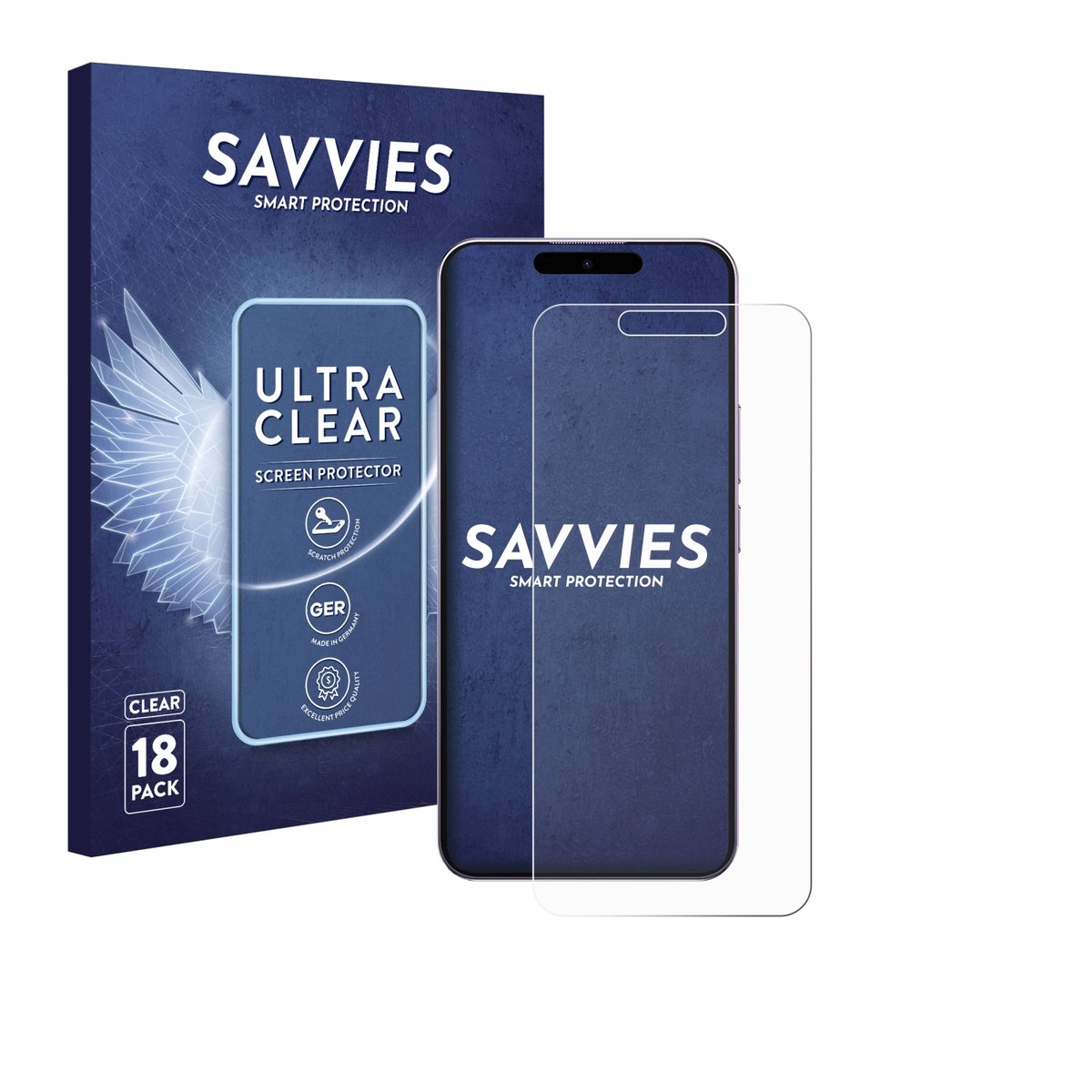 Savvies - Screenprotector voor Oukitel P1 Pro - Folie Beschermfolie transparant 18 Stuks