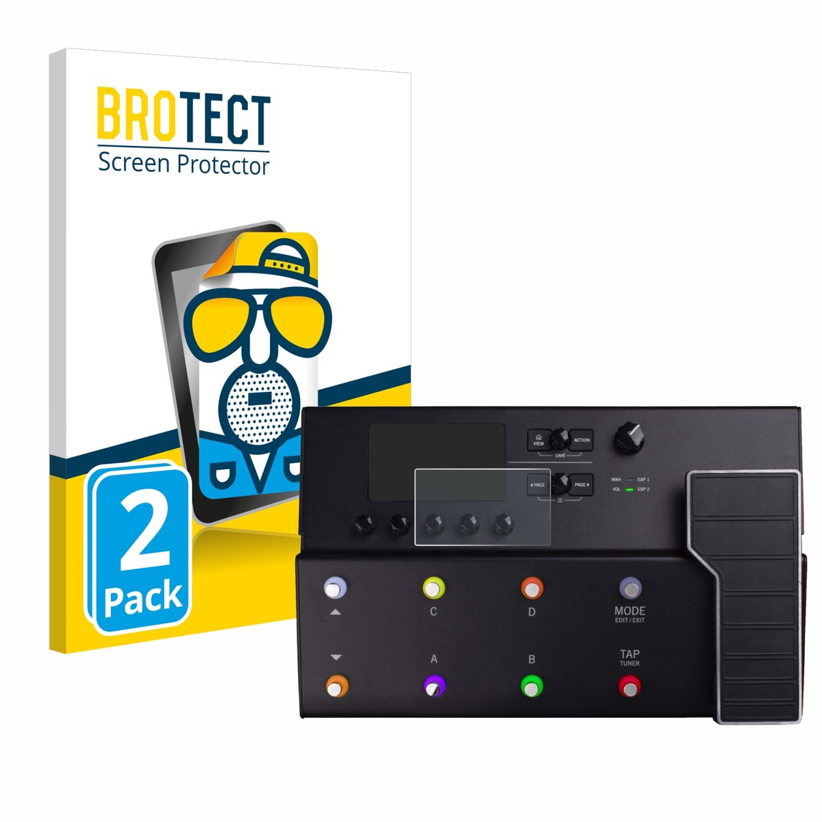 BROTECT - Screenprotector voor Line 6 POD GO - Folie Beschermfolie matte 2 Stuks