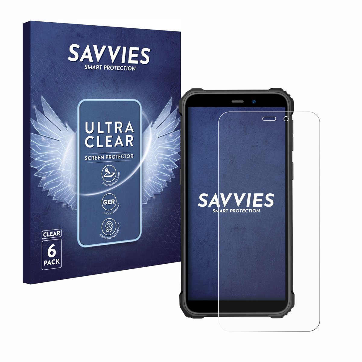 Savvies - Screenprotector voor Oukitel WP32 - Folie Beschermfolie transparant 6 Stuks