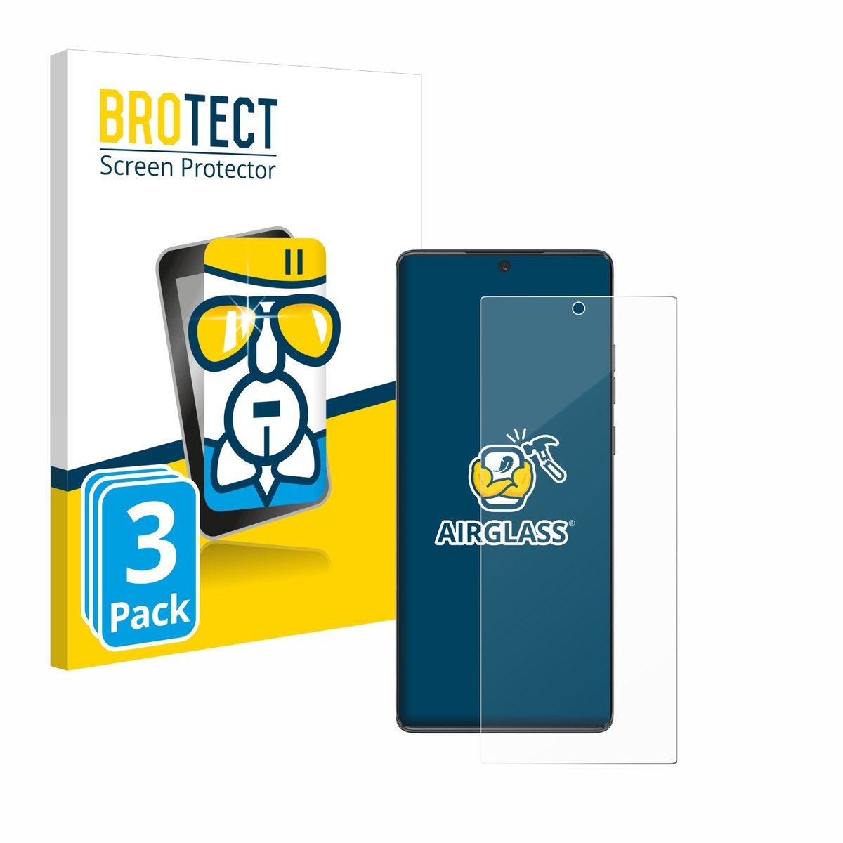 Screenprotector 3 Stuks voor Motorola Moto G85 Beschermglas transparant