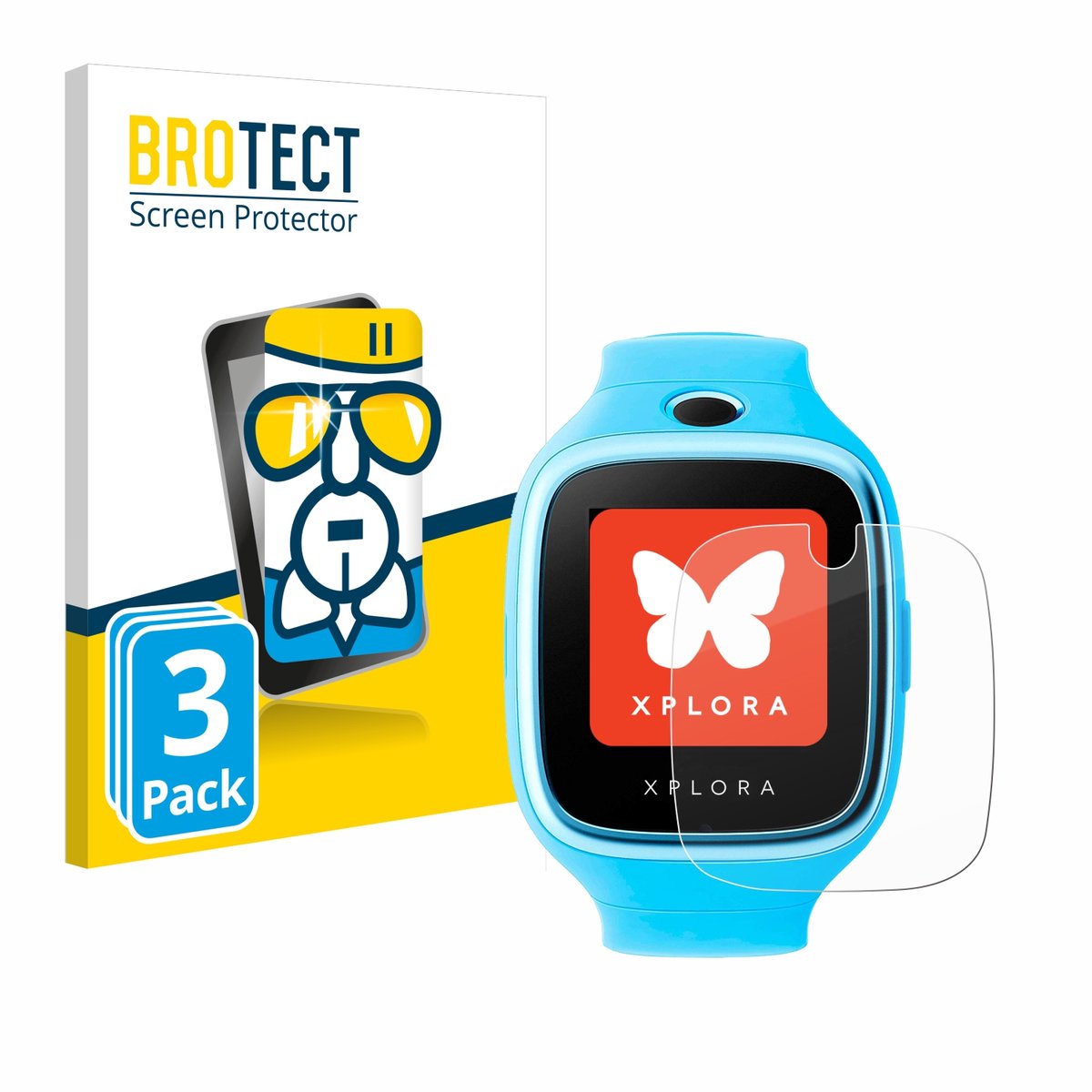 Screenprotector 3 Stuks voor Xplora Go Beschermglas transparant