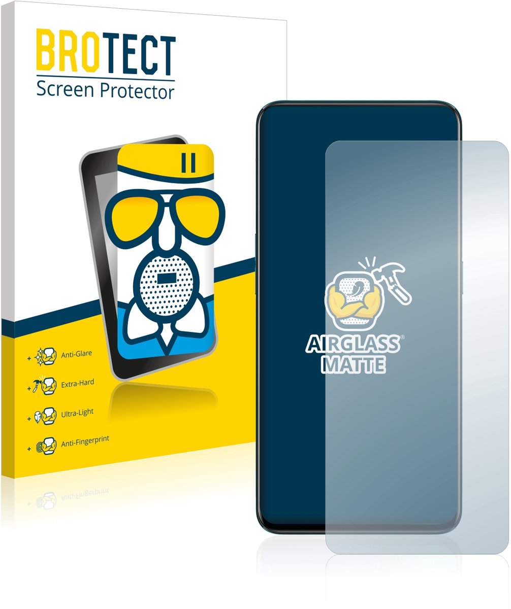 BROTECT - Screenprotector voor Oppo Reno 2 - Folie Beschermfolie Beschermglas matte