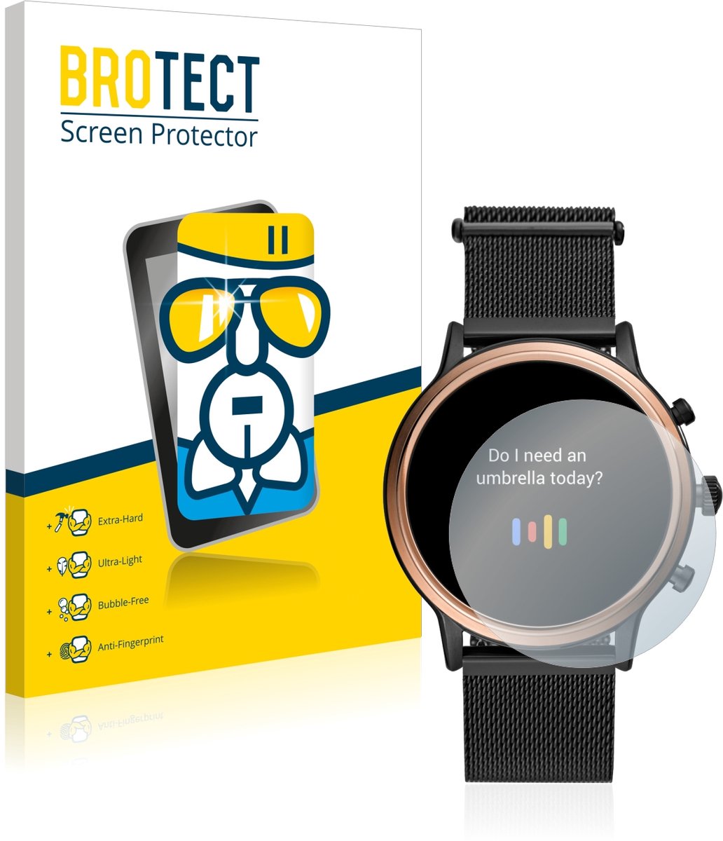 Screenprotector voor Fossil Julianna HR (5.Gen) Beschermglas transparant