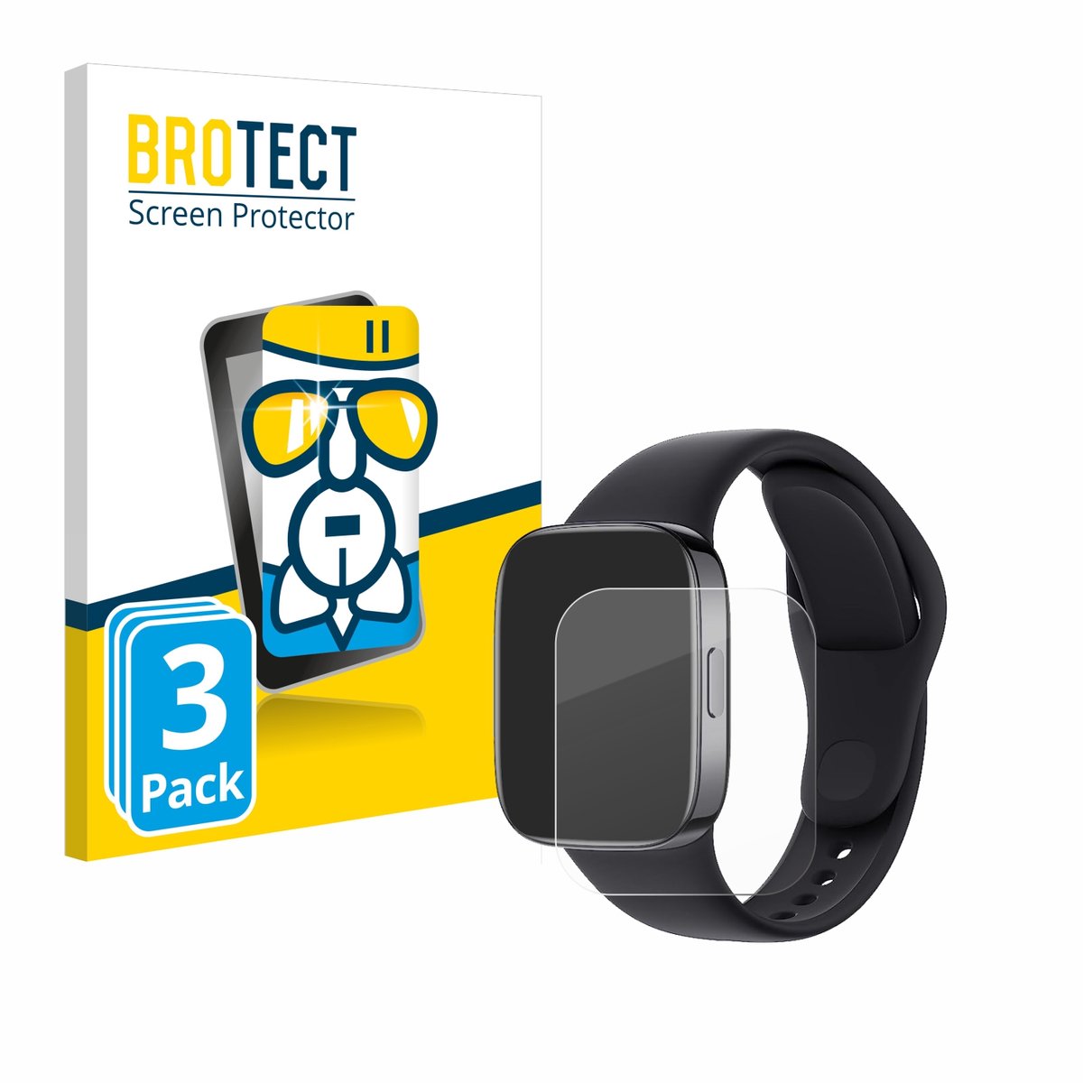 Screenprotector 3 Stuks voor Xiaomi Redmi Watch 3 Beschermglas transparant