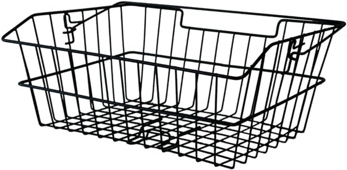 Stevige Achterwielmand Fietsmand Groot Zwart 40x33x25 cm