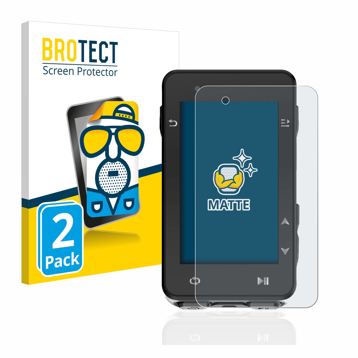 BROTECT - Screenprotector voor igpsport iGS630 - Folie Beschermfolie matte 2 Stuks