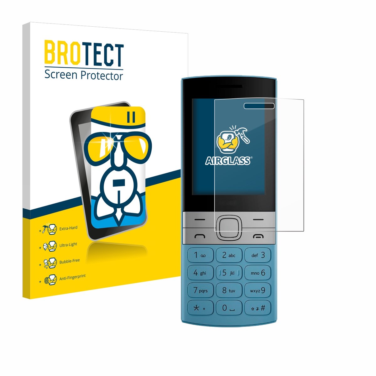 Screenprotector voor Nokia 150 (2023) Beschermglas transparant