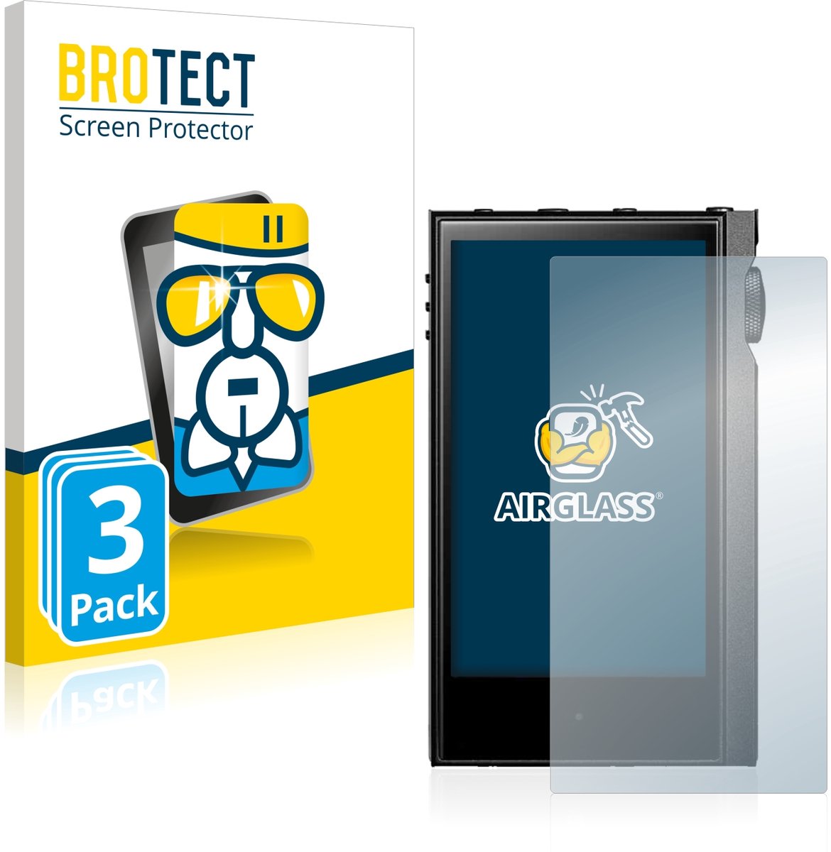 Screenprotector 3 Stuks voor Astell&Kern Kann Alpha Beschermglas transparant
