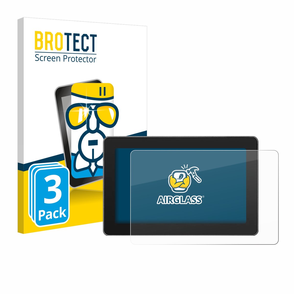 Screenprotector 3 Stuks voor SmallHD Indie 5 Beschermglas transparant
