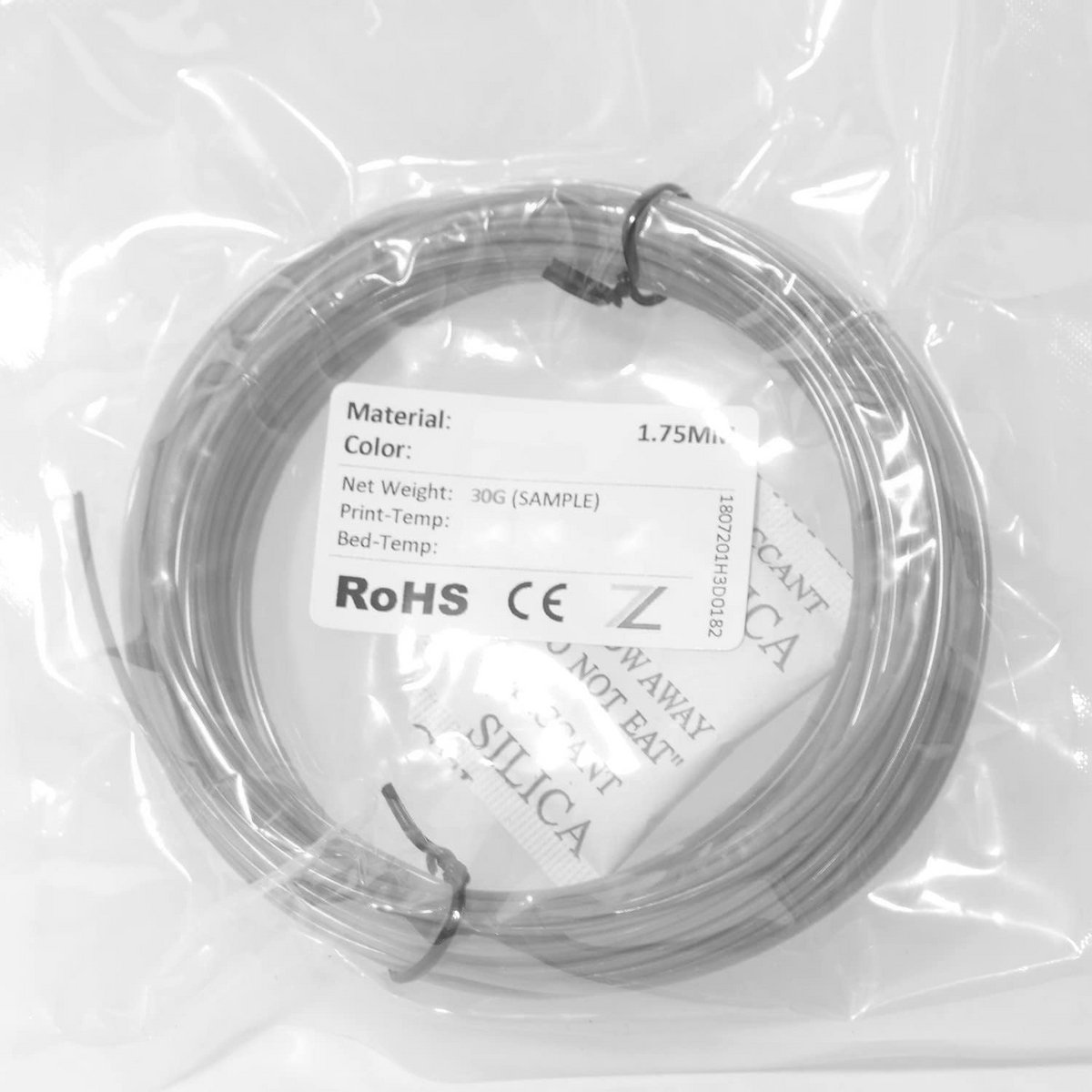 PLA Filament 1.75mm Proefrol voor 3D Printer - Willekeurige Kleur - 30 Gram