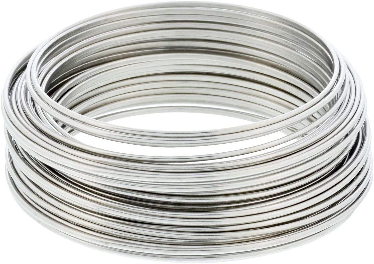 Roestvrij Stalen Draad 1.0Mm 16Ft voor DIY Ambachten, Sieraden en Sculpturen