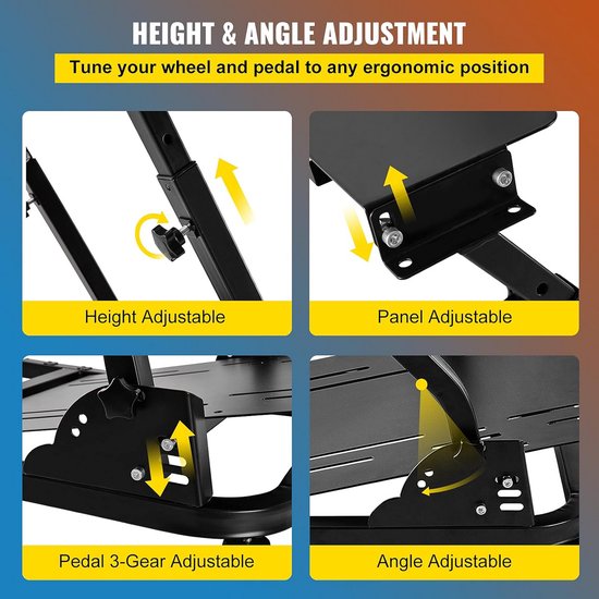 Wheel Stand - Racestuur Standaard - Verstelbaar - Simframe — afbeelding 3