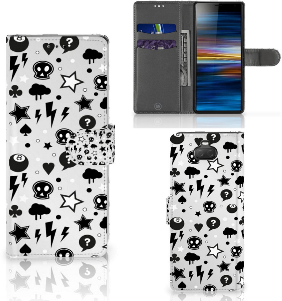 Telefoonhoesje met Naam Sony Xperia 10 Silver Punk