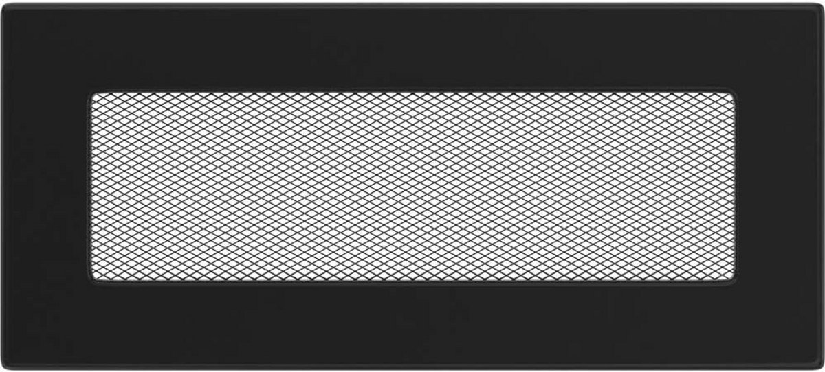Ventilatiebehuizing 17x30 cm Zwart