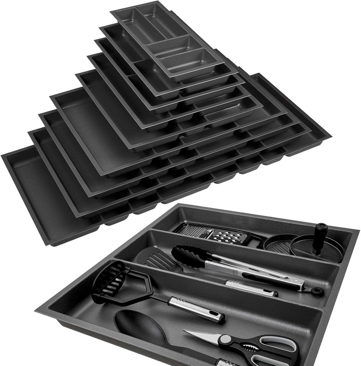 Multifunctioneel inzetstuk voor keukenladen 60 cm - diepte 473 mm, breedte 491 mm