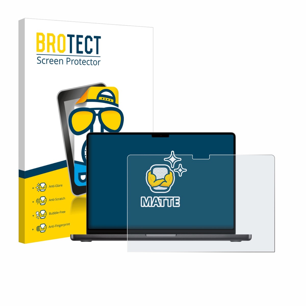 BROTECT - Screenprotector voor Apple MacBook Pro 14" M5 2026 - Folie Beschermfolie matte