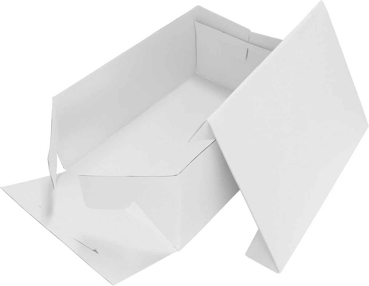 Langwerpige taartdoos 35 x 25 cm - Ideaal voor taarten en cupcakes