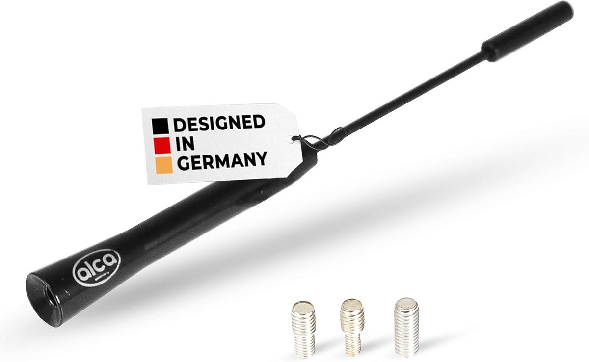 Korte Universiële Autonntenne van Aluminium 16.5 cm met M4 M5 M6 Adapterset