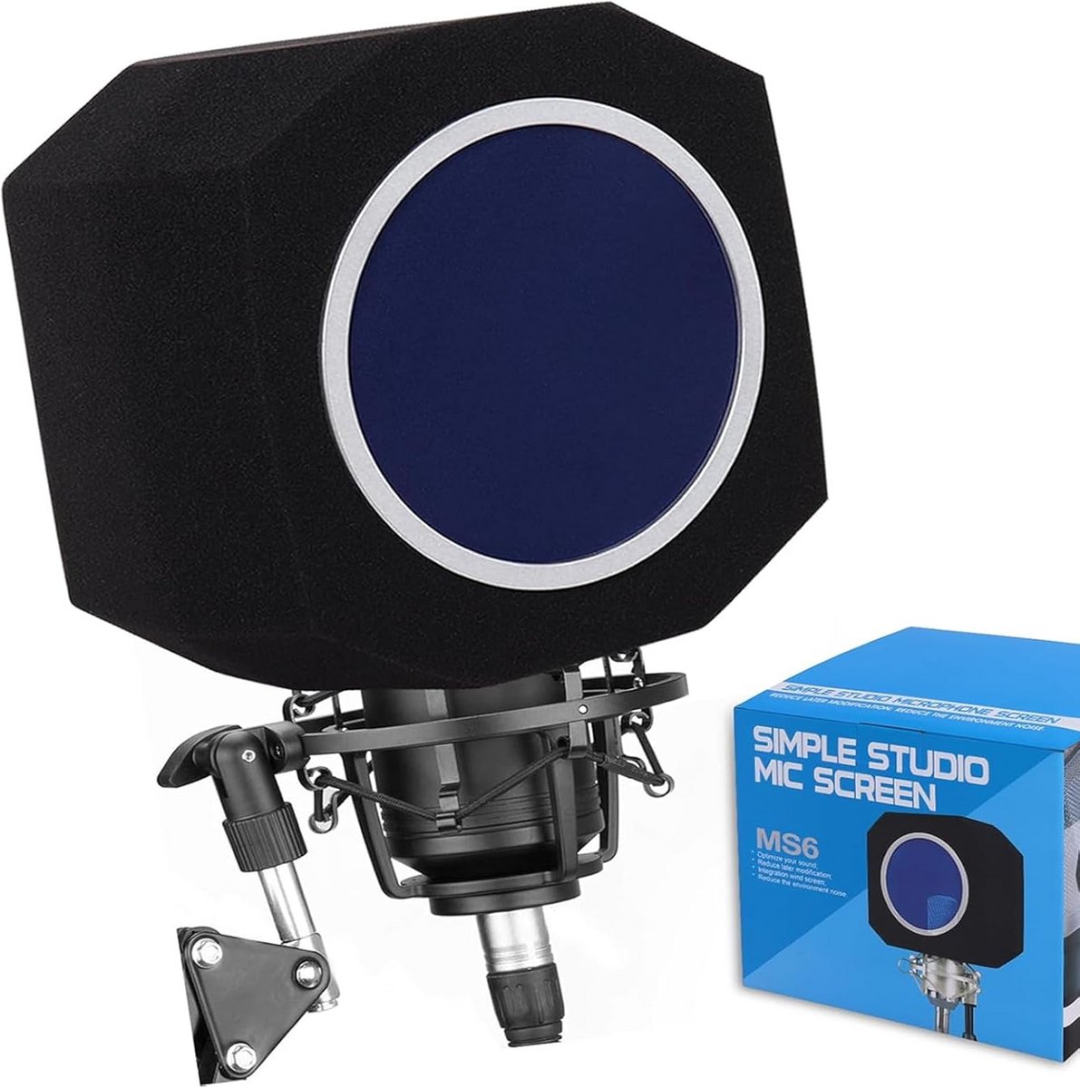 Popfilter Windscherm voor Microfoon - Akoestisch Geluidsfilter voor Opnamen