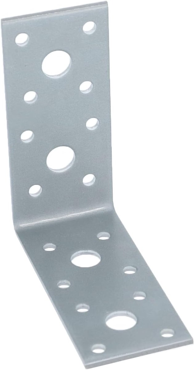 Hoekverbinder 90 x 90 x 40 mm verzinkt - 25 stuks
