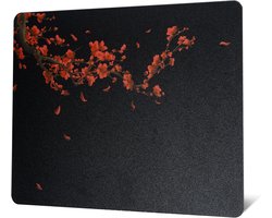 XVX Glass Gaming Mouse Pad, Black Plum Blossoms Hard Mouse Pads for Gaming, Professional Large Mouse Pad 410mm x 310mm, Special Glass Surface with Improved Precision and Speed