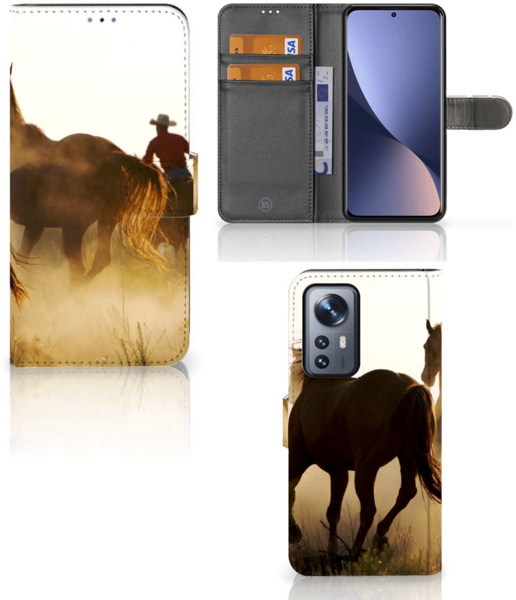Xiaomi 12 Pro Telefoonhoesje met Pasjes Design Cowboy