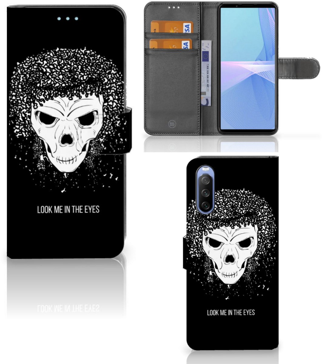 Telefoonhoesje met Naam Sony Xperia 10 III Skull Hair
