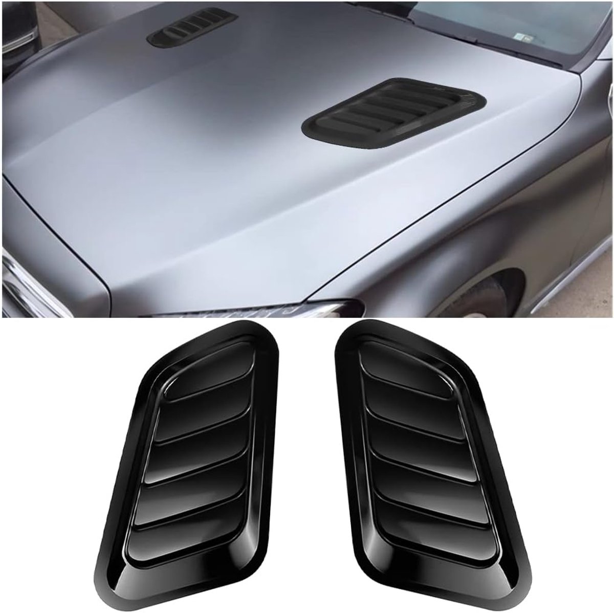 Universele Ventilatieopeningen voor Auto Motorruimte - 2 Stuks (Zwart)