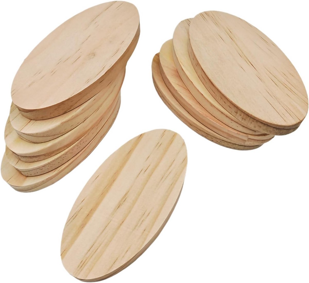 Onafgewerkte houten blokken voor knutselen en creatief werk - 10 stuks