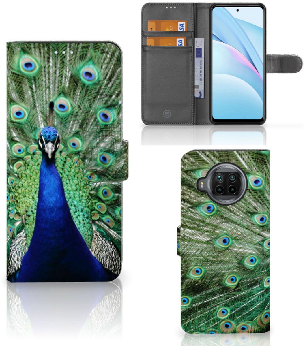 Xiaomi Mi 10T Lite Telefoonhoesje met Pasjes Pauw