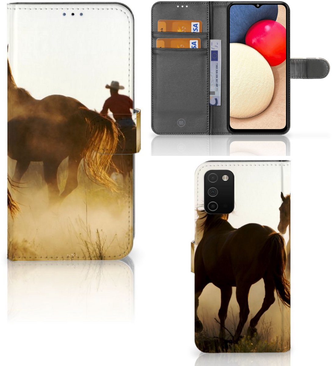 Samsung Galaxy A03s Telefoonhoesje met Pasjes Design Cowboy