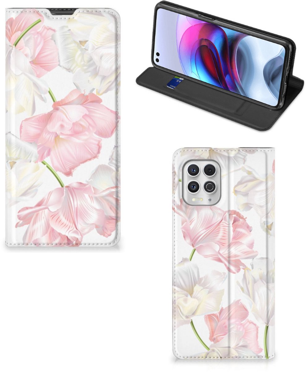 Motorola Moto G100 Smart Cover Lovely Flowers