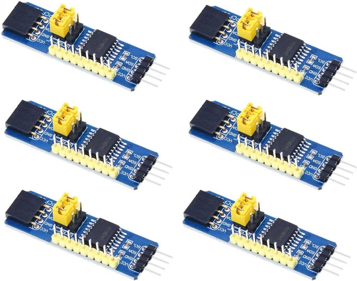 I2C Interface I/O Expander - 6 Stuks PCF8574 Module voor Arduino en andere MCU's