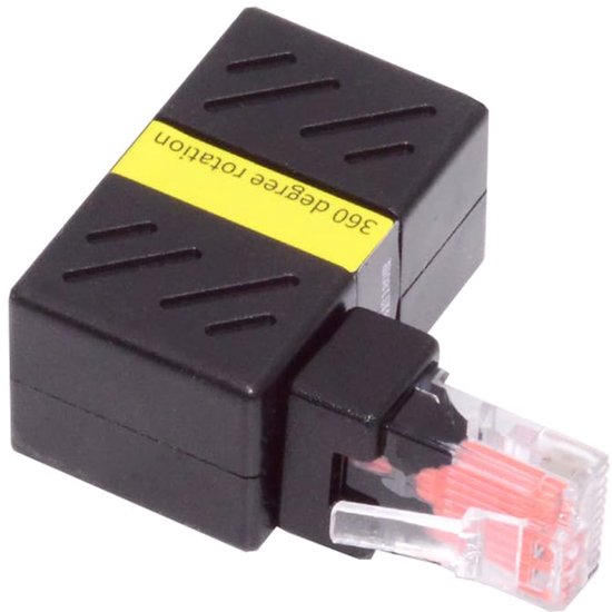 360 Graden Roterende RJ45 Ethernet Adapter voor LAN Netwerk | bol