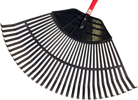 Poly Gazon- en Bladhark met Glasvezel Handvat, 70 cm - Duurzaam en Lichtgewicht van Poly. — afbeelding 2
