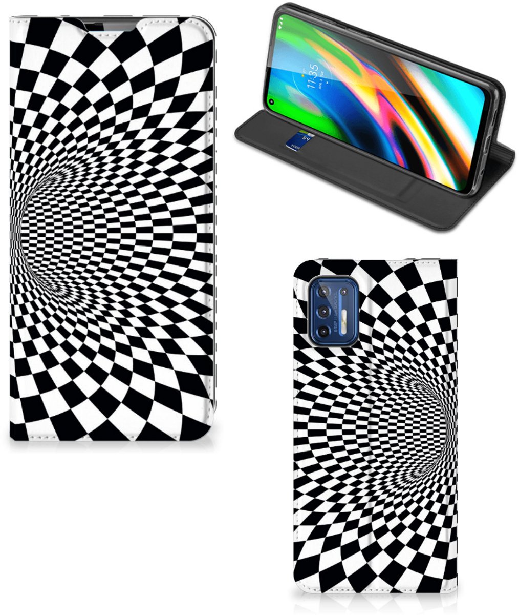 Motorola Moto G9 Plus Stand Case Illusie