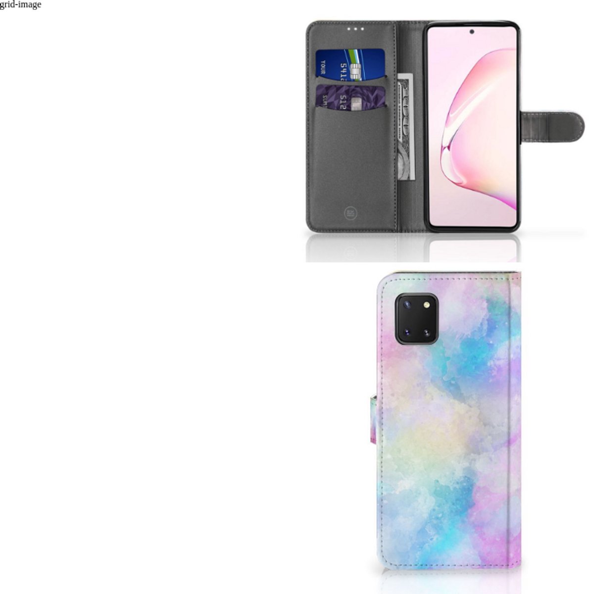 Boekhoesje voor Hoesje Samsung Note 10 Lite Watercolor Light